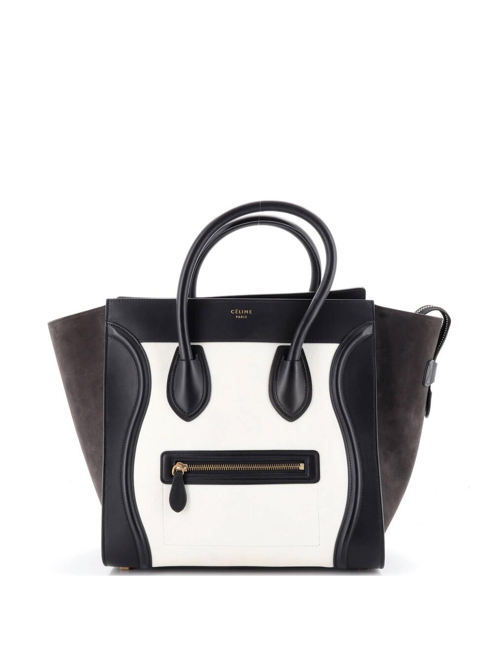 Celine Bicolor Luggage Bag Leather Mini #267948C10B